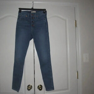 MADEWELL Women’s 10” High-Rise Skinny Medium Wash Jeans Size 27